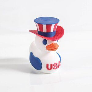 USA Uncle Sam Jeep Duck | Patriotic 3D Printed Rubber Duckie